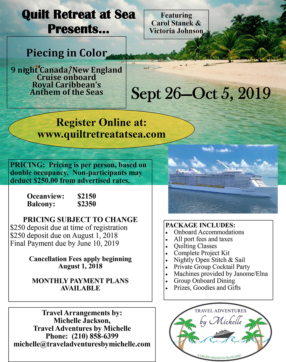 Piecing in Color Flyer