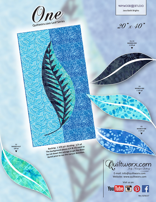 One Quiltworx Leaf Series