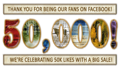 We've reached 50,000 Facebook "Likes" and we're celebrating with a big sale!