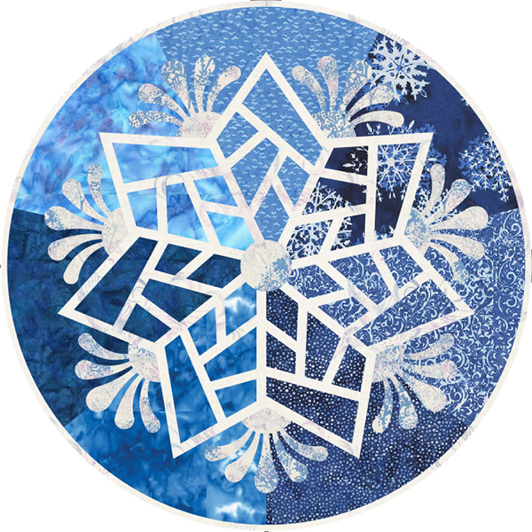 Scandinavian Snowflake 20Table Topper pattern or kit by Judy Niemeyer  Quiltworx