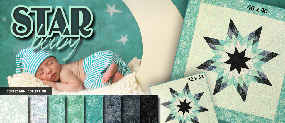 Star Baby Quilt Kit by Quiltworx custom designed for you in Quiltster