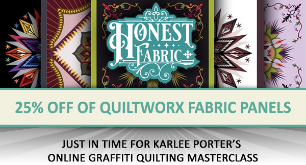 25% off of Quiltworx Fabric Panels
