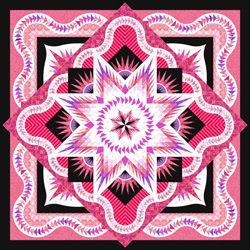 Pink Starburst • 99" Square Free Spirit: Assorted Collections
