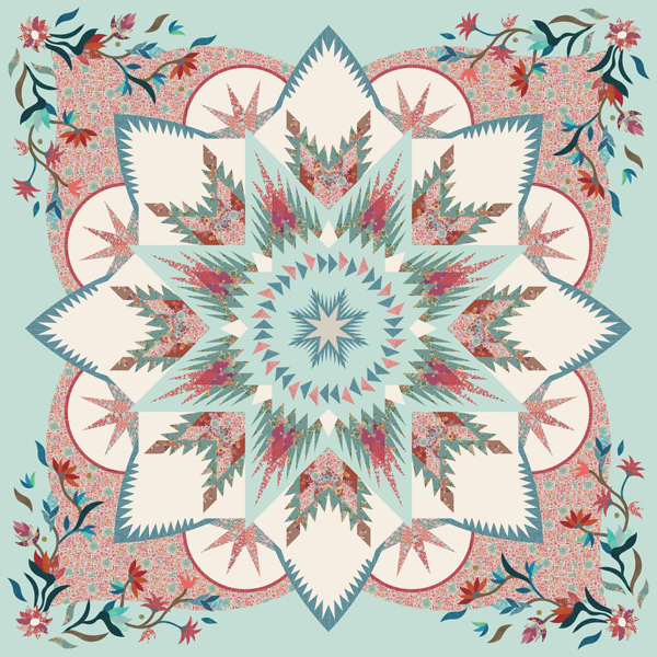 Cranberry Martini • 68" Square Hoffman: Assorted Collections