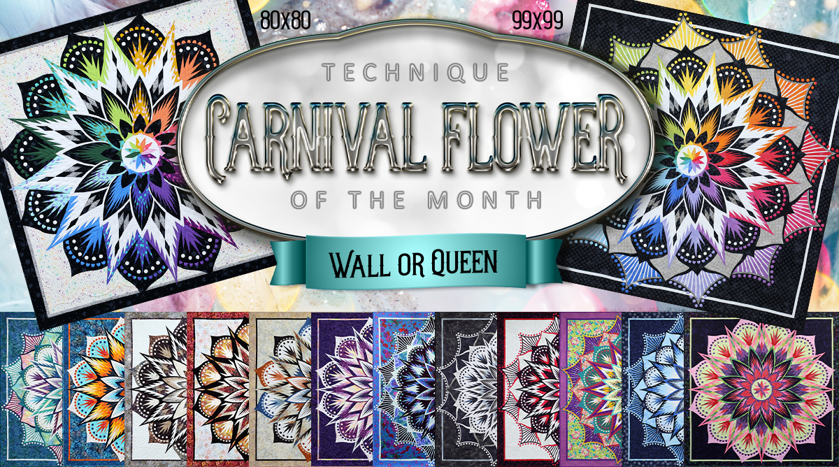 Introducing Carnival Flower, our newest Technique of the Month Pattern