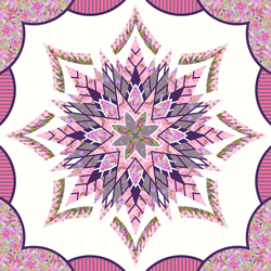 The Pink Potomus • 80" Square Free Spirit: Everglow and Neon True Colors by Tula Pink