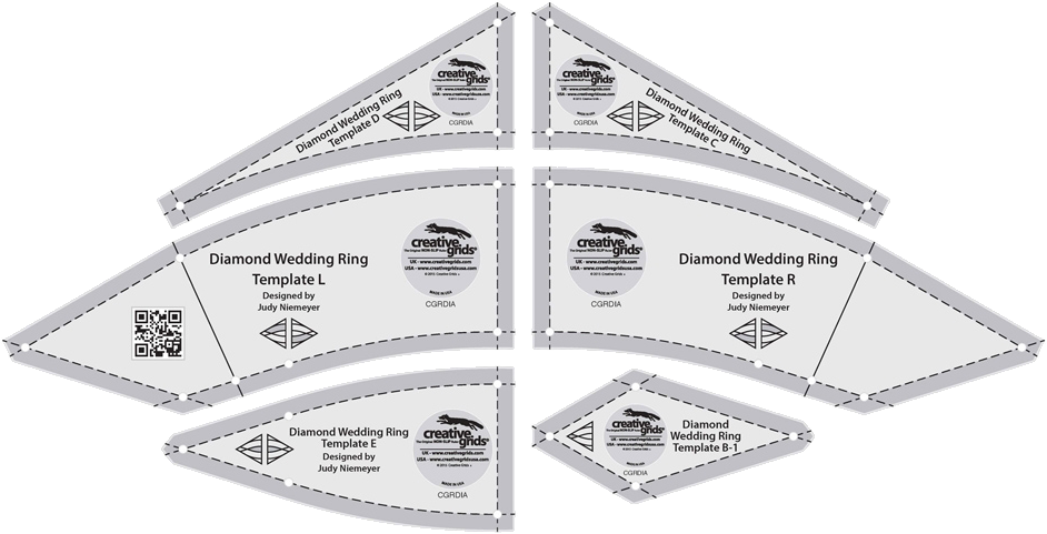 Diamond Wedding Star in Tamarack Strip Set with the Fabric Confetti Digitized Poinsettia Embroidery