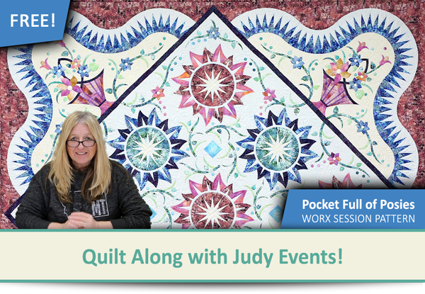 FREE Quilt Along with Judy - Pocket Full of Posies!