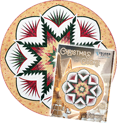 Christmas Cookie Tree Skirt 70" Diameter • Fabrics: Island Batks - Woodland Holiday Collection