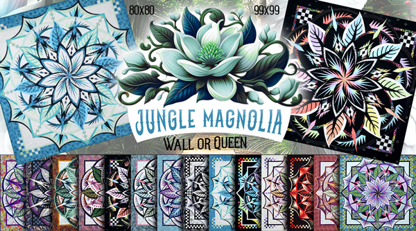 Introducing Jungle Magnolia, our newest Technique of the Month Pattern