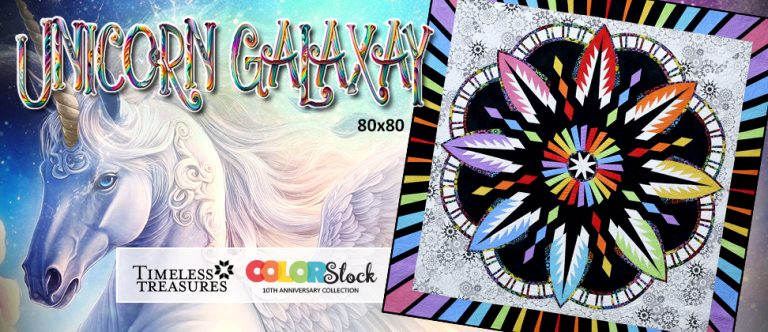Unicorn Galaxy 80x80 • Fabrics: Timeless Treasures - ColorStock by Judy and Judel Niemeyer