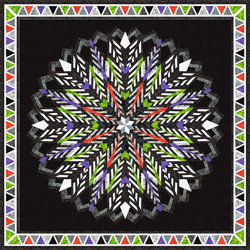 La Catrinas • 118" Square Riley Blake: Achromatic Dance