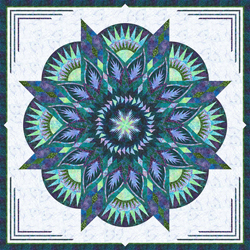 Morning Glory • 96" Square Kaufman: Artisan Batiks Paisley Bouquet
