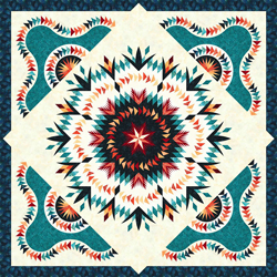 Nordic Star • 99" Square Timeless Treasures: Starfish Mini Collection