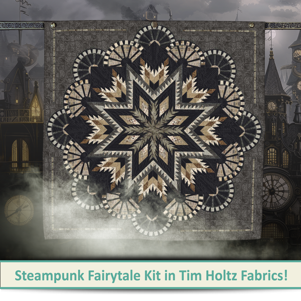 Announcing the Steampunk Fairytale Kit in Tim Holtz Fabrics!