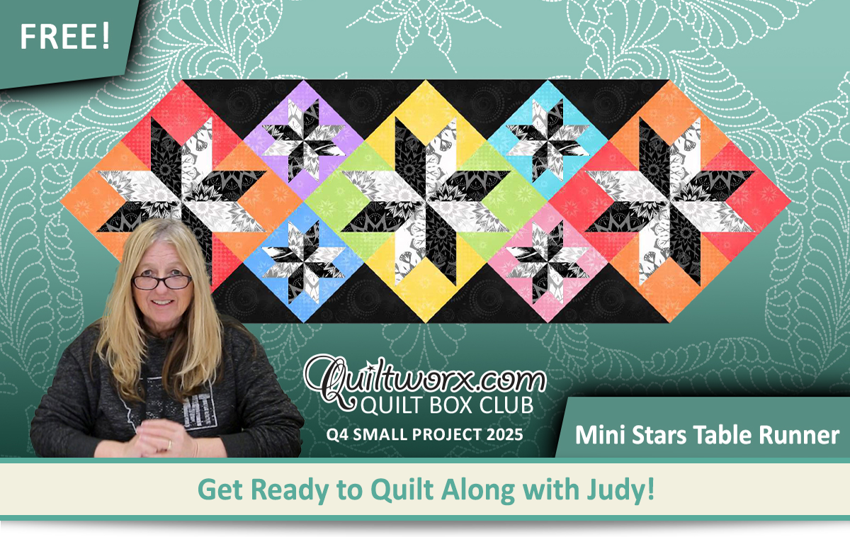 Mini Stars Table Runner - 2025 Q4 Stash Buster Pattern