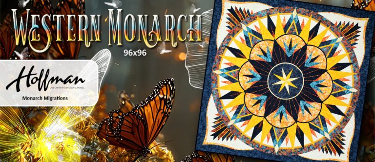 Western Monarch Purchase Pattern: $98.00 • 96x96 • Fabrics: Hoffman - Monarch Migrations