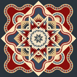 Arctic Star Queen in Marcus Fabrics Colorway 99x99