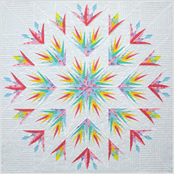 Stargazer Lily in Tula Pink Colorway 68x68