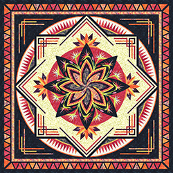 Butterflies in the Berry Patch • 118" Square Island Batik: Assorted Collections