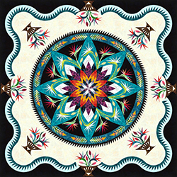 Paradise in Blooms (Judy's Center) • 99" Square Assorted Collections