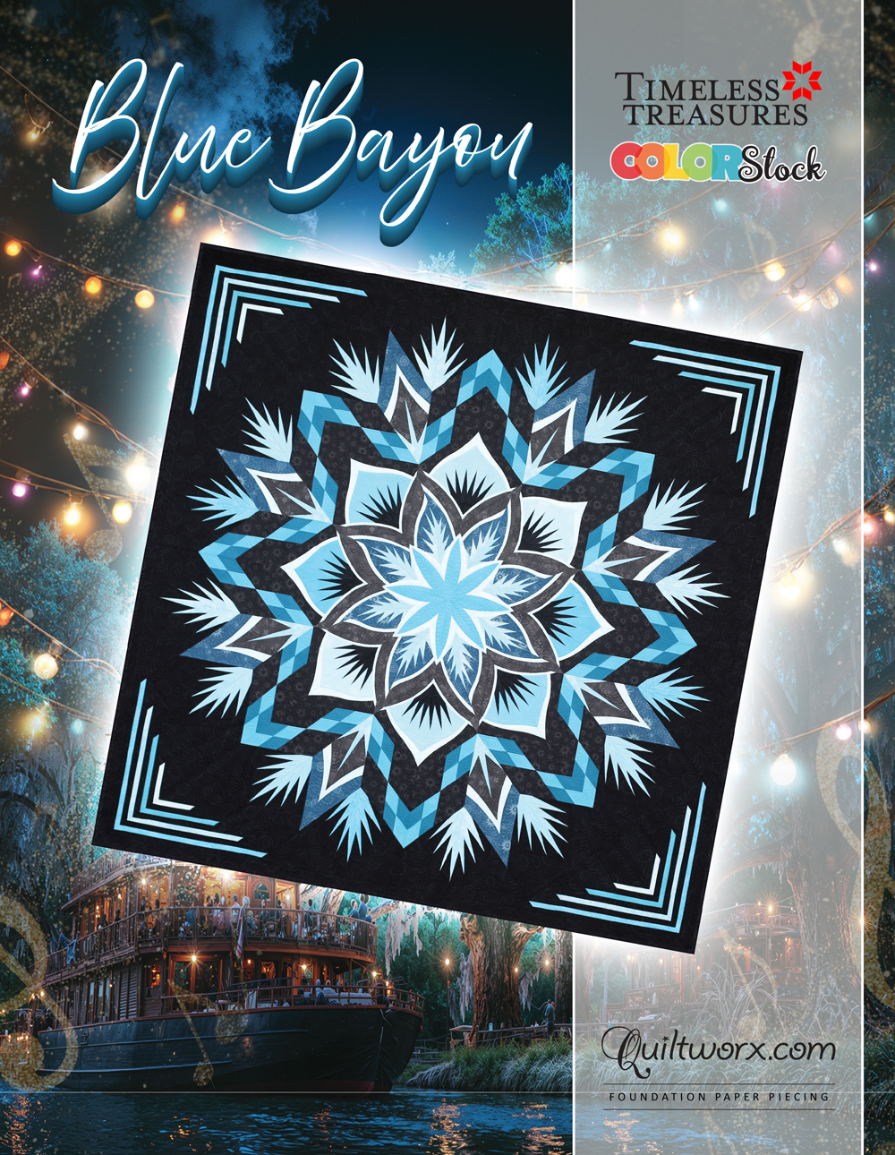 Blue Bayou Queen Pattern Cover Sheet
