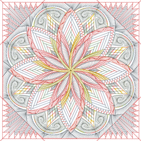 Peppermint Twist Quilting Design Animation